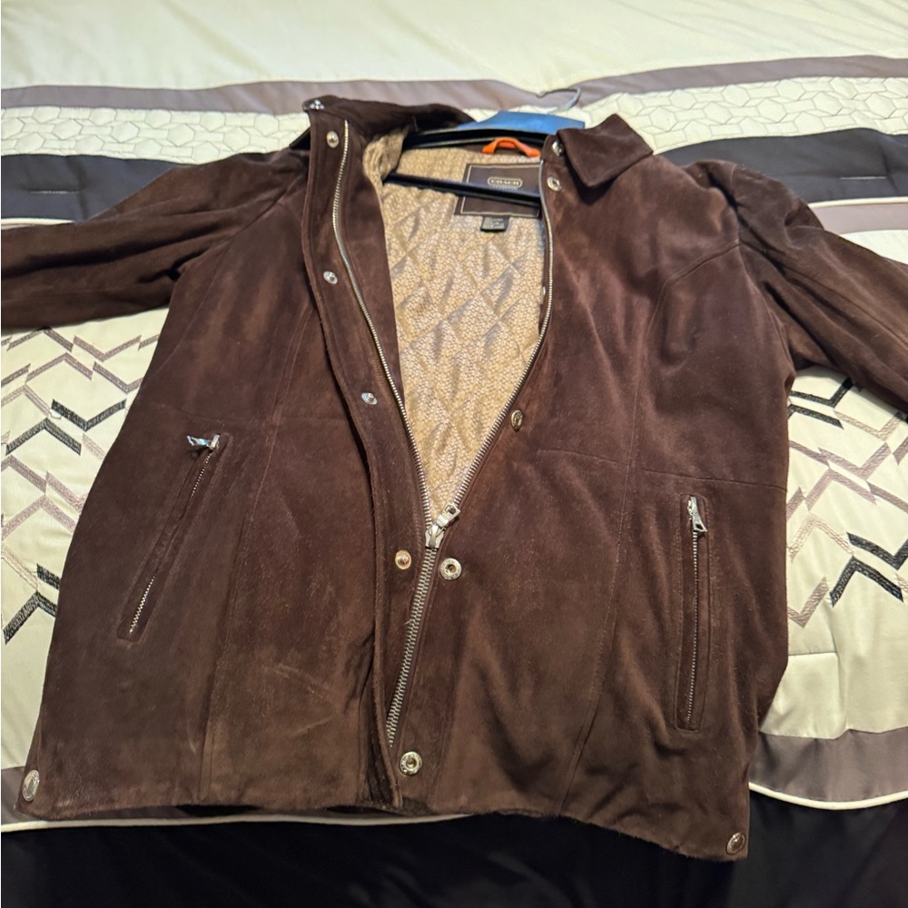 Vintage Coach suede brown jacket 25 years old - Picture 14 of 16